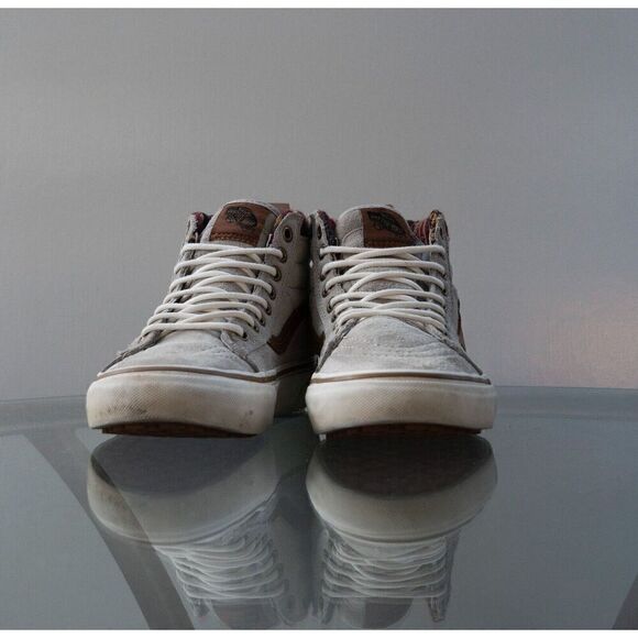VANS SK8-Hi MTE Scotchgard Gray Tan Suede Hi Top Mens 6.5 / Women 8